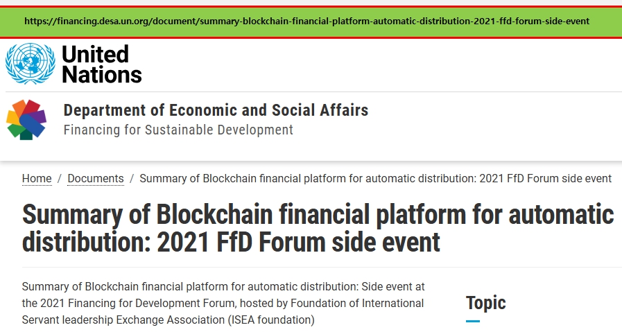 UN Event 2021 FfD
